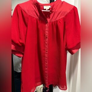 Maeve Red Women's Top
